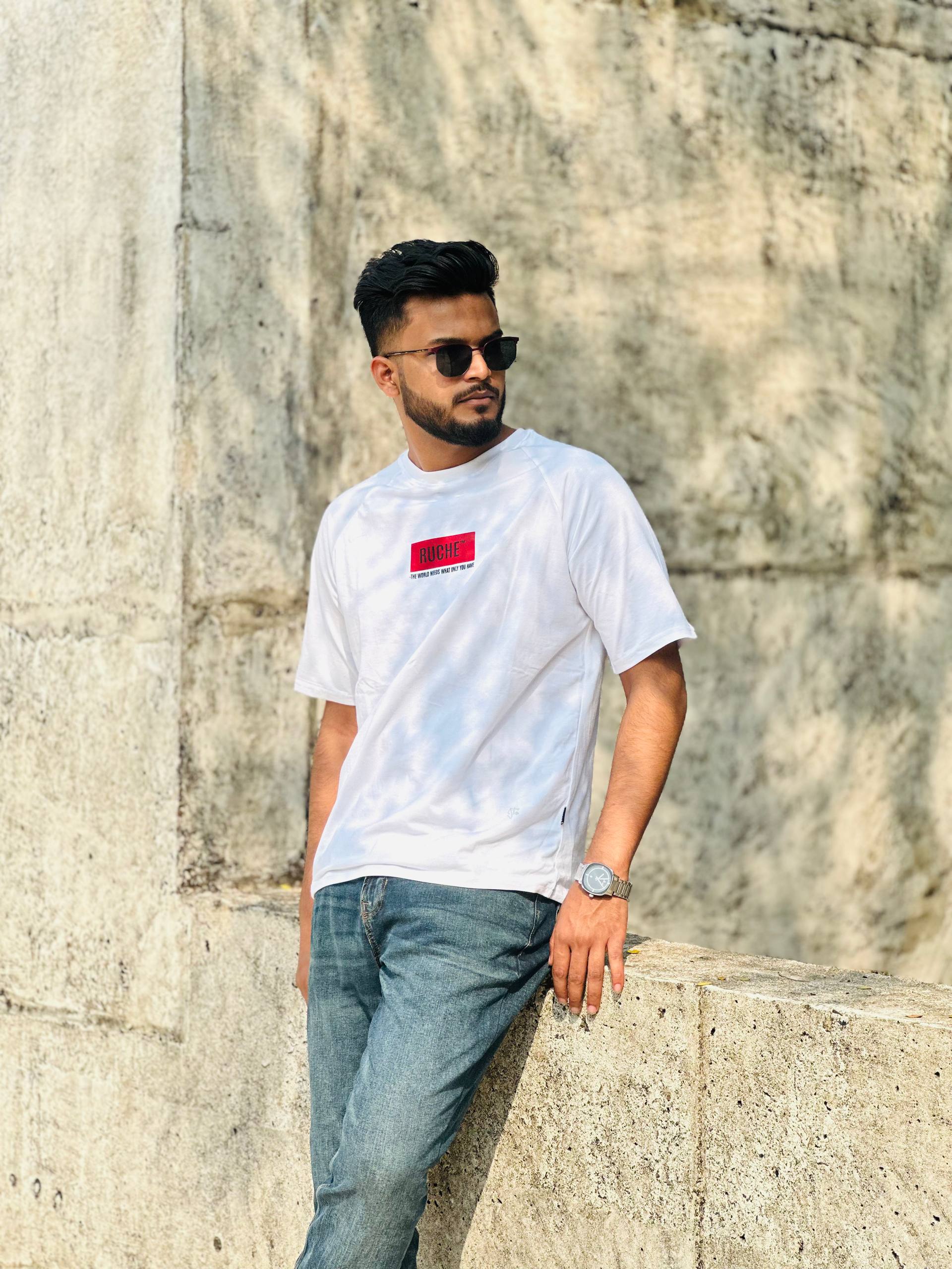 ruche ivory statement tee ruche ivory statement tee