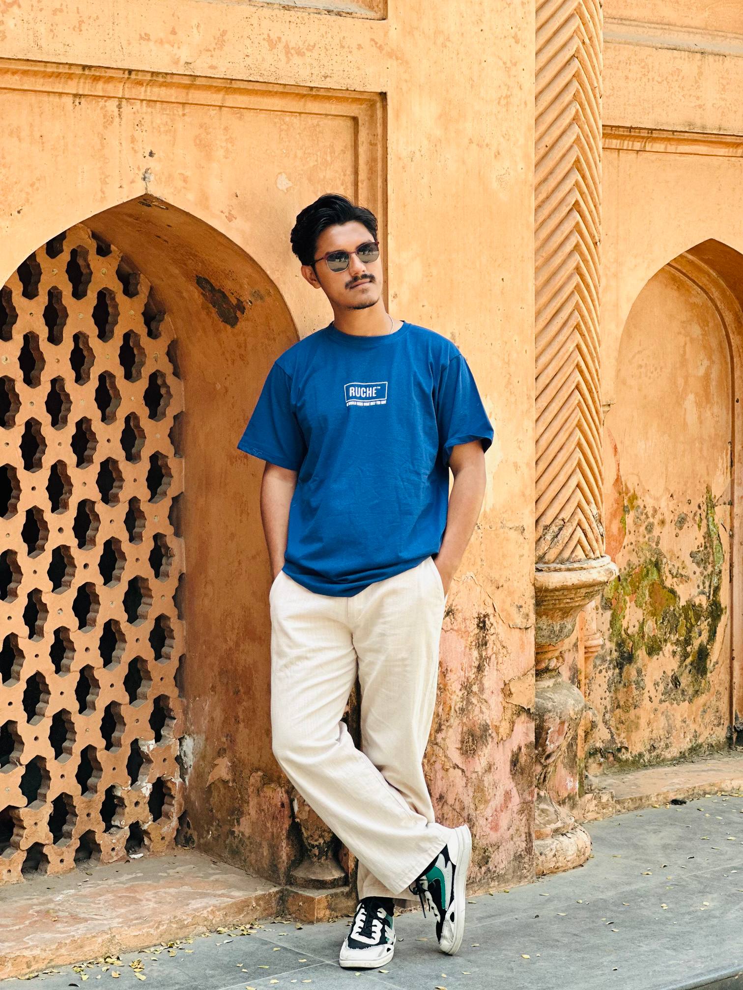 ruche classic logo tee – royal blue ruche classic logo tee – royal blue